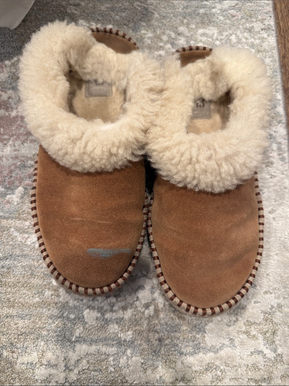 UGG Women's Shearling-Lined Suede Slipper Booties - Chestnut